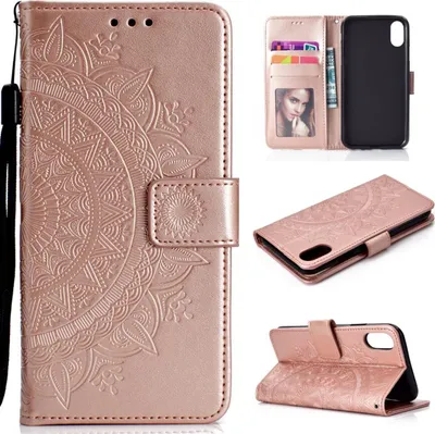 Produktbild von Xiaomi Redmi 9A Handy Hülle Flip Case Cover Tasche Handytasche Mandala