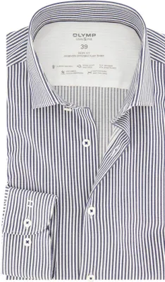 Produktbild von Olymp Hemd Slim Fit blau gestreift Baumwolle