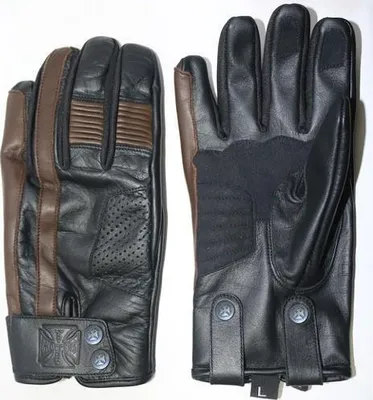 Produktbild von WCC West Coast Choppers Motorrad Leder Handschuh Grunge Tobacco Brown-XXL