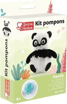 Image de Kit Pompons Panda - Graine Creative