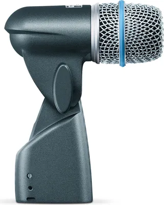 Image de Shure Microphones Beta 56A Microphone dynamique haut de gamme pour caisse claire/tom/percussion XLR 3 pôles métallisé/bleu