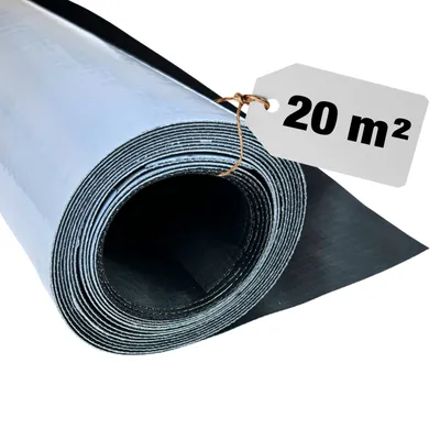 A rolled-up sheet of material with a tag attached.