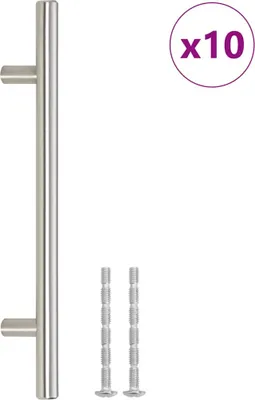 Obrázok produktu pre vidaXL Nábytkové úchytky 10 ks strieborné 160 mm nerezová oceľ