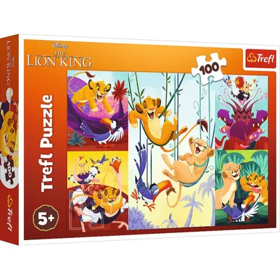Obrázok produktu pre Trefl puzzle 100 dielikov Statočný leví kráľ Disney 16478