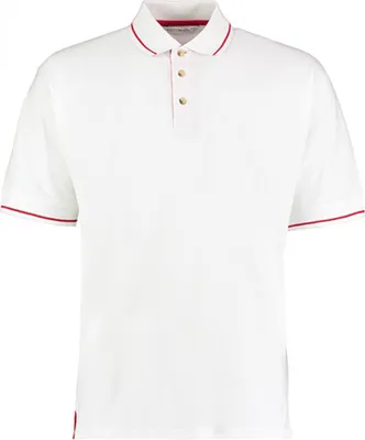 Produktbild von Kustom Kit KK606 | St. Mellion Herren Polo /  - Farbe: White/Bright Red - Größe: L