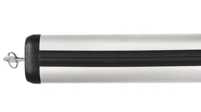 Produktbild von Aluminium Dachträger AMOS Aero 107cm für offene Reling – Grundträger Set, abschließbar, T-Nut Profil, Silber, 75kg Traglast,
