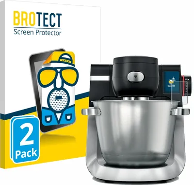 Produktbild von 2x BROTECT Schutzfolie für Bosch MUM Serie 6 Displayschutz Displayschutzfolie Folie Matt Entspiegelungsfolie