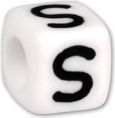 Image de Bead lettre S Beads pour bracelet KSPPWS