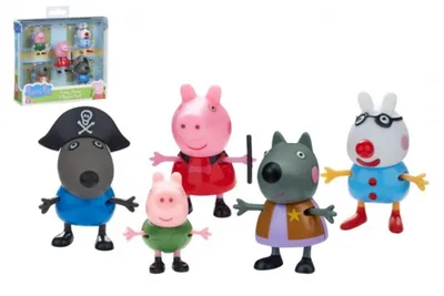 Image de TM Toys PEPPA PIG - déguisement, ensemble de 5 figurines