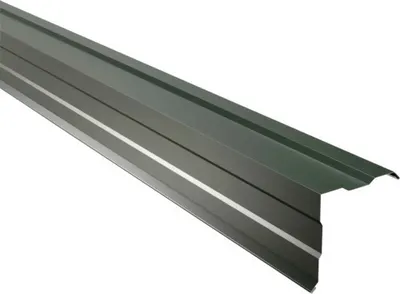 Produktbild von PRECIT Ortgangblech gesickt für Trapezblech nadelgrün RAL 6020 2000 mm x 115 mm x 115 mm x 0,5 mm