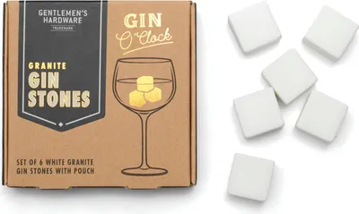 Obrázok produktu pre Žulové kamienky do ginu, sada 6 kusov
