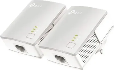 Zdjęcie produktu dla TP-Link PA411KIT, 500 Mbit/s, IEEE 802.3, IEEE 802.3u, Fast Ethernet, 10,100 Mbit/s, OFDM, 128-bit AES