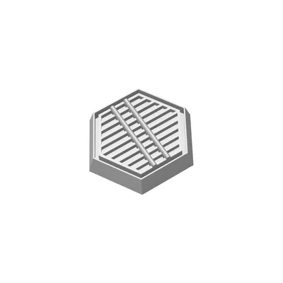 Obrázek produktu pro Šestihranná plastová podložka 35 mm × 30 mm pro deskové hry a stolní hry