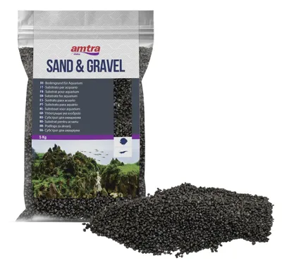 Schwarzer Keramikquarz 1,6-2 mm, 5 kg, für Aquarien
