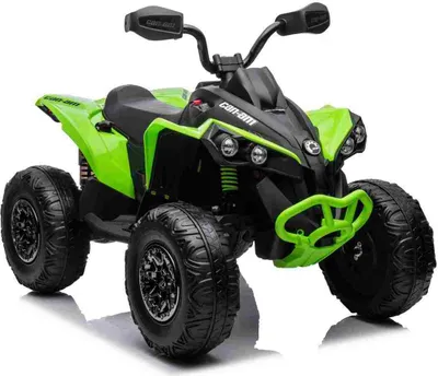 Produktbild von Can-am ATV Quad Kinderfahrzeug Elektrofahrzeug Kinderquad Elektroquad EVA Soft Reifen Ledersitz 24V 2x200W Grün