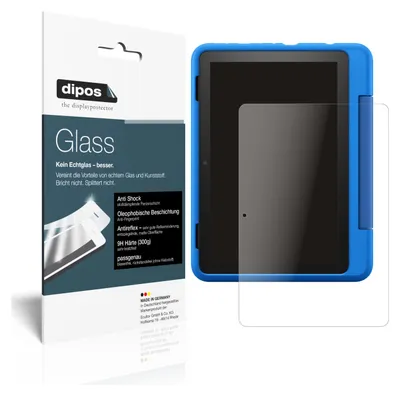 Produktbild von 2x Schutzfolie für Amazon Fire HD 8 Kids Pro-Tablet matt - Anti-Shock 9H Folie dipos Glass Kunststoffglas