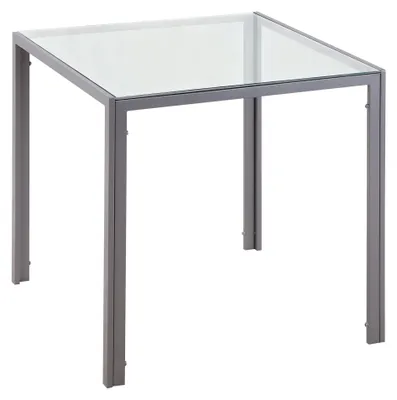 Produktbild von HOMCOM Esstisch Esszimmertisch Quadratischer Küchentisch für 4 Personen, Grau