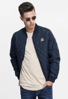Produktbild von Urban Classics - DIAMOND Nylon Steppjacke navy - XL