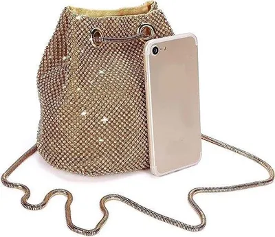 Produktbild von Famanu Clutch Kleine Pailletten - Schwarz