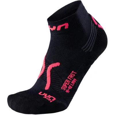 Obrázok produktu pre UYN Super Fast bežecké ponožky dámske čierne coral fluo veľkosť 41-42