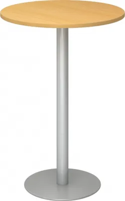 Produktbild von BISTRO H80R S - System Konferenztisch Buche Silber Ø 80