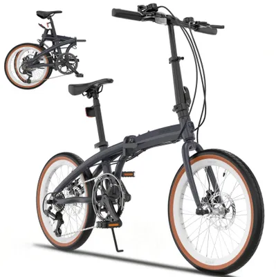 Produktbild von RCB GK4 Faltbares Fahrrad 20 Zoll – Aluminiumrahmen, 7-Gang-Schaltung, Scheibenbremse, Luftreifen, bis 100 kg