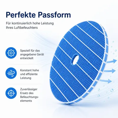 Produktbild von Philips Luftbefeuchter Filter – Original Zubehör, 6 Monate saubere Luft, inkl. Filterwechselanzeige, bis zu 99% weniger Keime