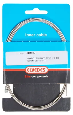 Produktbild von ELVEDES REM BINNENKABEL 2000 mm (10) V-Nipple Edelstahl 6411RVs 10