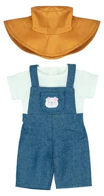Productafbeelding van Miniland poppenkleding, boerencostuum, 38 cm - educatief speelgoedset