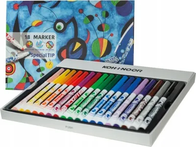 Immagine prodotto di Pennarello A Punta Speciale 18 Colori 0563