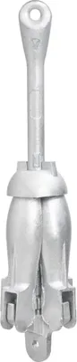 Produktbild von vidaXL Klappanker Silbern 1,5 kg Temperguss