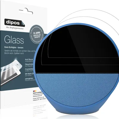 Produktbild von 2x Schutzfolie für Amazon Echo Spot 2024 - Anti-Shock 9H Folie dipos Glass