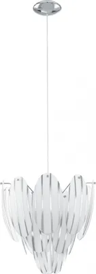 Produktbild von Eglo TOFO, Wohnzimmer, Chrom, Weiß, Glas, Stahl, E27, 60W, 220-240V
