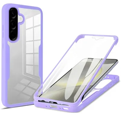 Immagine prodotto di Custodia a 360 gradi per Samsung Galaxy A37 / A56 / A36 con protezione per lo schermo, viola