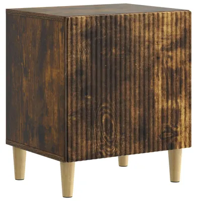 Image de vidaXL Table de chevet en chêne fumé 43 x 34,5 x 50 cm, aggloméré
