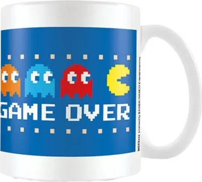 Produktbild von Pac-Man - Kaffeebecher "Game Over" PM2911 (Einheitsgröße) (Weiß/Blau)