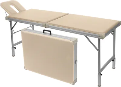 Produktbild von Alu-Kofferliege Robusta ST, inkl. Kopfteil , LxBxH 170/210x65x70-82 cm