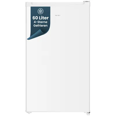 Produktbild von homeX Gefrierschrank, Tiefkühlschrank klein - 60L Nutzinhalt, 4-Sterne Gefrieren, Freezer kompakt, freistehend, weiß