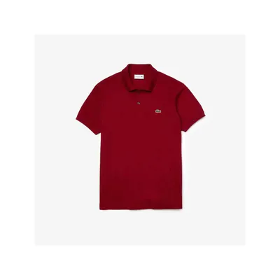 Produktbild von Lacoste Polo weite Passform rot einfarbig Baumwolle