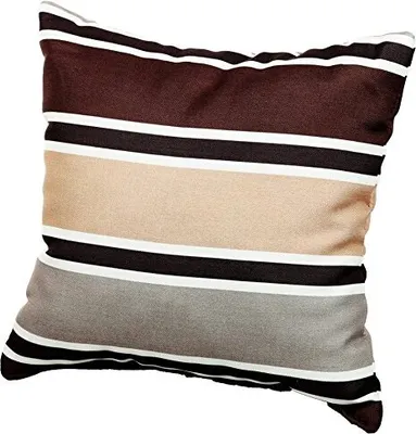 Image de Coussins de palette, Coussins de canapé de jardin, Coussins matelassés remplis de mousse de Poulirette granulée, nombreux coloris et tailles PPI (Coussin décoratif 40x40, Brun-Crème 3)