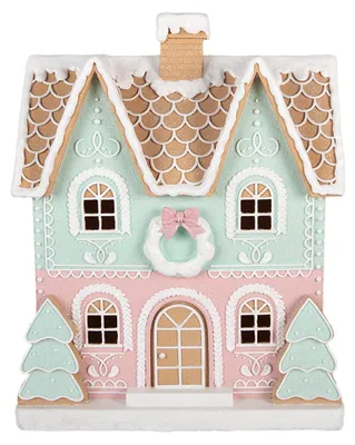Produktbild von Clayre & Eef Lebkuchenhaus 38x20x48 cm Braun Kunststoff