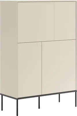 Immagine prodotto di Selsey Bellezo - Credenza a quattro ante, altezza 95 cm, crema