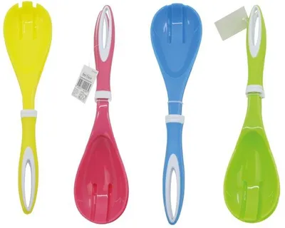 Produktbild von Salatbesteck 2er Set 27cm transp. Kusto 4Fb. sort