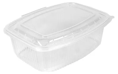 50 Aufbewahrungsboxen mit Klappdeckel, 2000 ml, transparent