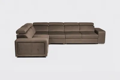 Produktbild von DOMI Ecksofa Apollo 2FRR3P mit Schlaffunktion L-Form, Universal, mit Bettkasten, Wohnzimmersofa, Couch, Bett, Couchgarnitur - Braun, Salvador 03