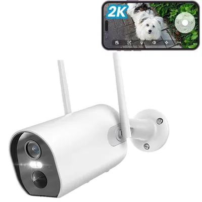 Obrázek produktu pro Venkovní sledovací kamera WLAN 2K 3MP bezdrátová solární zvuková kamera na baterie