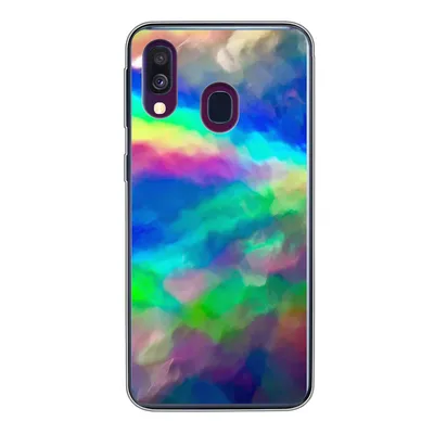 Produktbild von MuchoWow® Handyhülle Schutzhülle Hülle für Samsung Galaxy A40 Aquarell - Kunst - Psychedelisch Silikon Softcase Handy Hülle - Handy-Tasche