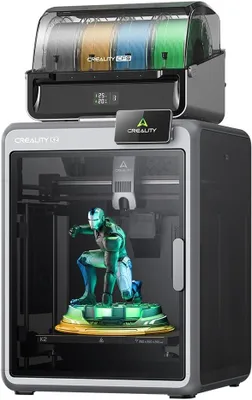 Produktbild von Creality K2 Combo 3D-Drucker, 260×260×260 mm Bauvolumen, Multicolor-Druck mit bis zu 16 Farben, beheizter Druckraum, Dual-AI-Kameras