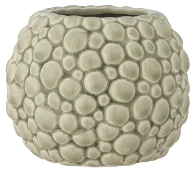 Obrázok produktu pre BLOOMINGVILLE | Váza Susannah Blumentopf, béžová, keramika | 12 cm (priemer) x 10 cm (výška) | 82061461
