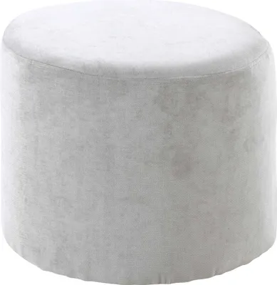 Produktbild von Sitzhocker - Hellgrau - Ø 45 cm - Webstoff - rund